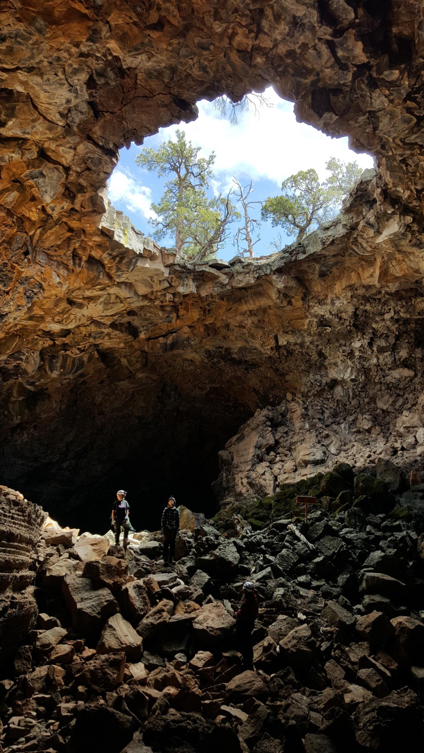 Lava tube at El Malpais